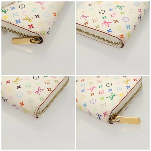 LOUIS VUITTON Monogram Multicolor Zippy Wallet White M60241 LV Auth ki5819 - Picture 16 of 16